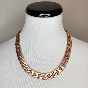 8 Other Reasons Heavy Chunky Link Chain Necklace Rose Gold Color